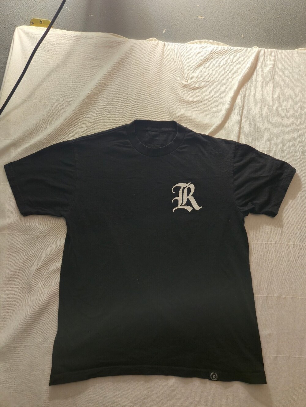 Represent Black Graphic Logo T-Shirt Large
